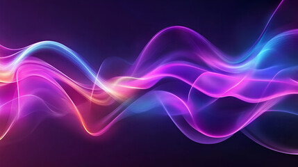 Abstract background with blue and purple waves, Abstract multicolor wavy line of light, neon glowing lines, magic energy space light concept, abstract background wallpaper design