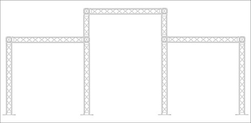 Truss frame.,Speaker cabinet hanging truss.