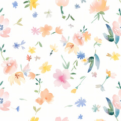 seamless pattern with flowers