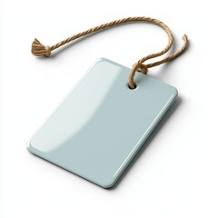 Fototapeta premium Blank Tag with Rope