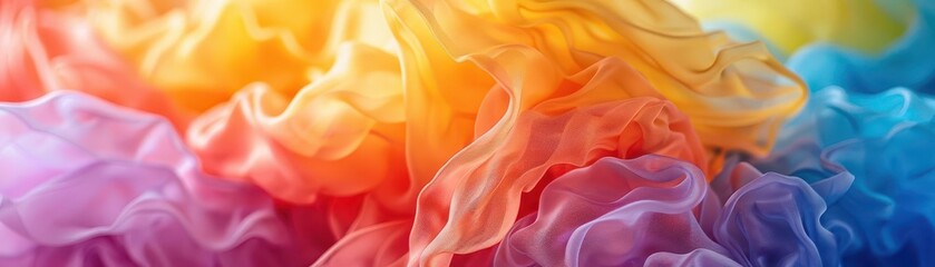 Obraz premium Handmade Fabric Dyeing, vibrant colors, closeup, creative process, photography