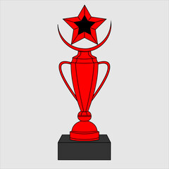 The Cup image is red