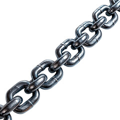 Obraz premium Metal chain on white isolate background