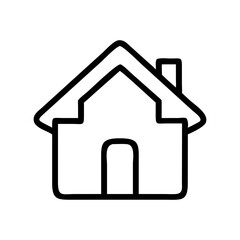 house icon isolated on white