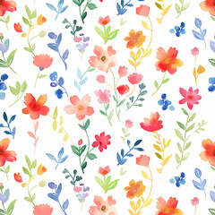 seamless background with flowers