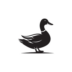 Duck Icon - Flat Vector Graphic Illustration.