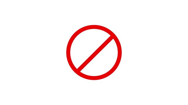 do not enter sign, not rejected sing.