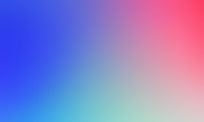Abstract blurred background image of blue, pink, green colors gradient used as an illustration. Designing posters or advertisements.