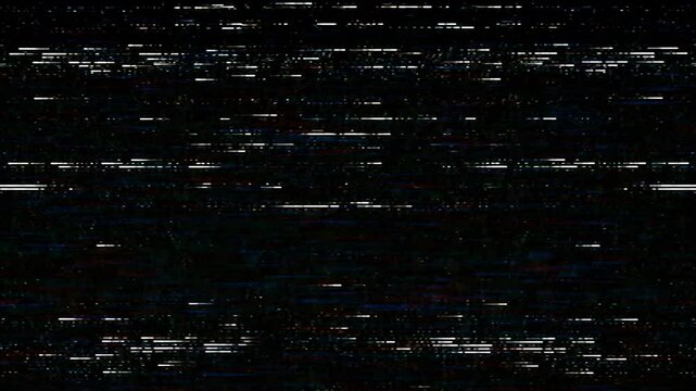 Retro Bad VHS Analog TV Videotape Static Glitches Seamless 4K Video Background Overlay Loop