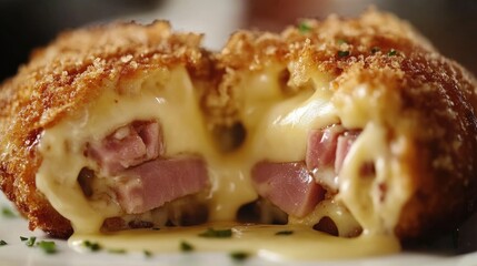 Cheesy Ham Delight in Crispy Coating
