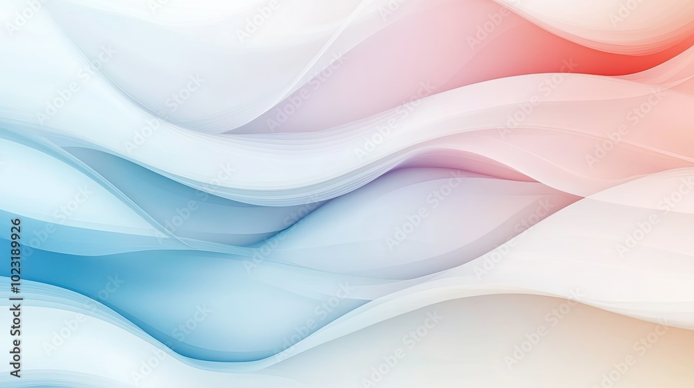 Poster a gradient abstract background with smooth transitions between soft pastel colors, creating a calm a
