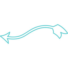 Attractive And Decorative Pointing Arrow Icon Element