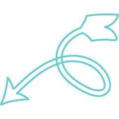 Attractive And Decorative Pointing Arrow Icon Element