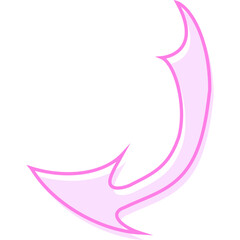 Attractive And Decorative Pointing Arrow Icon Element