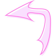 Attractive And Decorative Pointing Arrow Icon Element