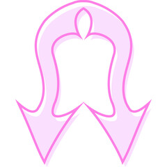 Attractive And Decorative Pointing Arrow Icon Element