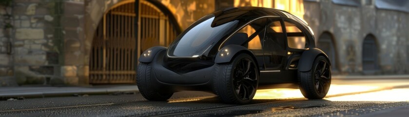 Bring the idea of sustainable transportation to life with a mesmerizing 3D model of an electric vehicle
