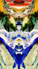 Fototapeta premium Abstract background wallpaper. Ethnic pattern. Mixtures of oil paint. Trendy hand painting canvas. Wall decor and Wall art prints Idea. 3D Texture. Art object