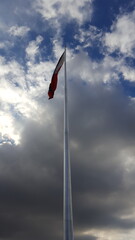 flag on the sky