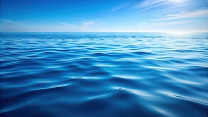 Obraz premium Closeup of calming blue water surface , water, blue, surface, closeup, peaceful, tranquil, surface tension, clear, rippling, ocean