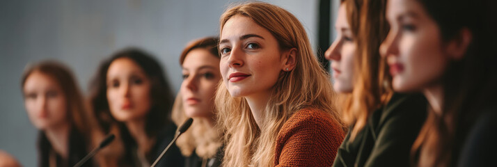 Women's Entrepreneurship Day. a business woman. the girl works in the office