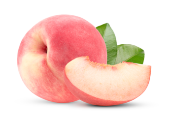 Pink Peach isolated on transparent png
