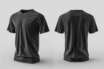 Mens t shirt mockup for print design presentation  3D rendering.