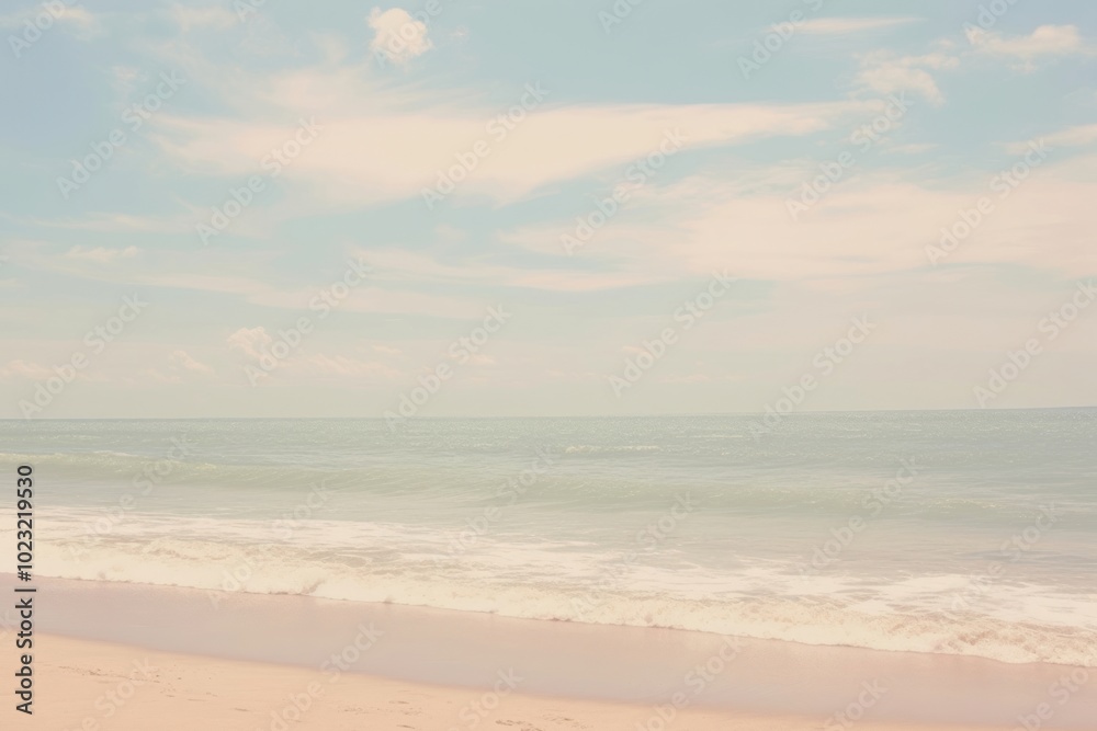 Wall mural Beach landscape outdoors horizon.