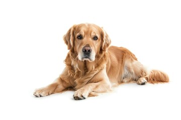 Golden retriever sitting animal mammal puppy.