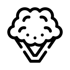Cauliflower line icon