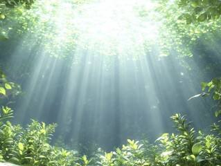 Obraz premium Species richness contributes to ecosystem productivity and resilience against environmental stress, 3d illustration