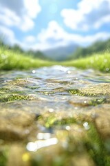 Fototapeta premium Trophic cascades demonstrate the impact of predator removal on ecosystem stability, 3d illustration