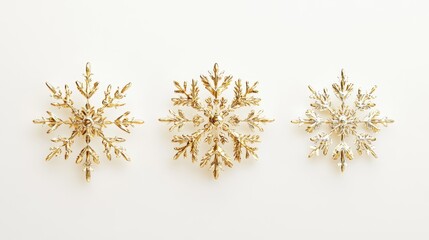 The Elegant Snowflake Trio