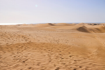 Eine Reise auf Gran Canaria. Die Dünen von Maspalomas