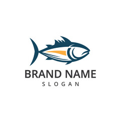 Fototapeta premium Tuna Fish Logo Design Illustration Seafood Logo Template 