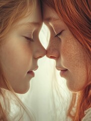Fototapeta premium Emotional Bond: Intimate Moment Between Two People
