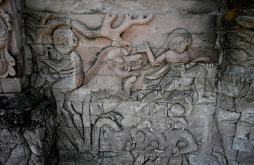 Unique reliefs story at the old 