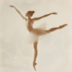 A dancer in a ballet movement 