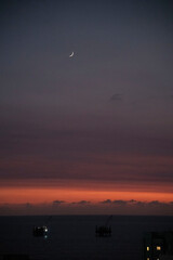 moon over the sea