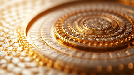 3D Icon: Glossy Abstract Digital Representation of Turkish Unity for 29 Ekim, Captured with Camera Zoom into Intricate Patterns on Illuminated Background, Symbolizing National Solidarity, Isolated on 