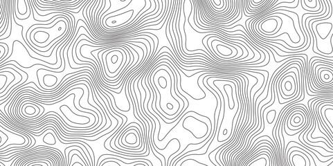 Abstract topographic contours map background. Panorama view gradient multicolor wave curve lines banner background design. 