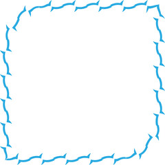 Aesthetic Barbed Wire Decorative Frame Icon Element