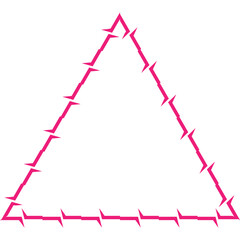 Aesthetic Barbed Wire Decorative Frame Icon Element