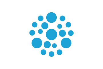 abstract dots Logo design vector 
