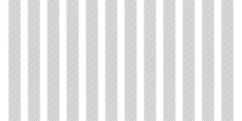 A modern abstract pattern of black dots forming vertical rectangle shapes on a white background.