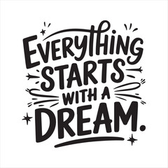 Motivational typography tshirt design  template