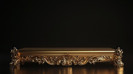Obraz premium Ornate Golden Pedestal