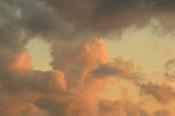 white clouds on background of sky