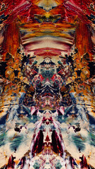 Abstract background wallpaper. Ethnic pattern. Mixtures of oil paint. Trendy hand painting canvas. Wall decor and Wall art prints Idea. 3D Texture. Art object