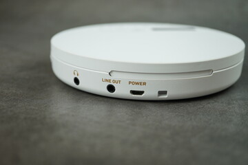 White CD player